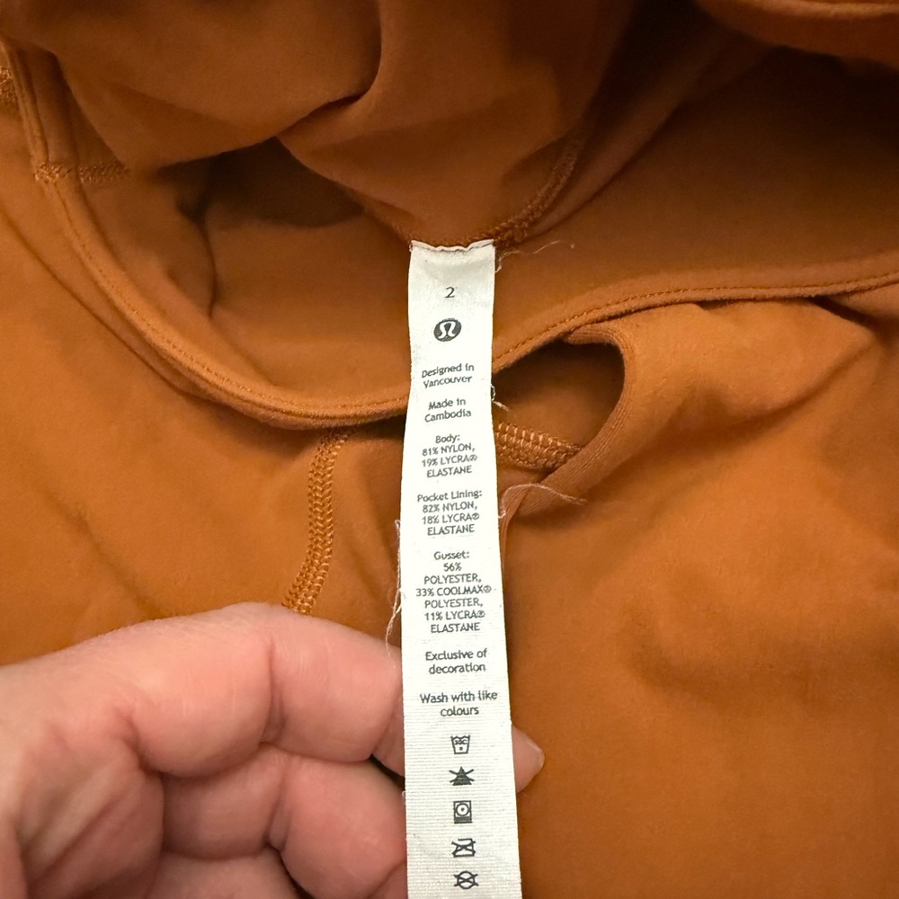 lululemon athletica Burnt Orange Flare Leggings - Picture 2 of 8